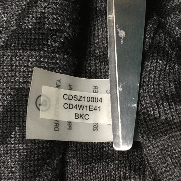 Calvin Klein Sweater Dress Houndstooth Gray Black Long Sleeve Women's Medium - Picture 9 of 11